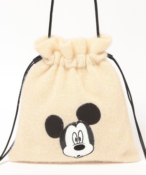 MICKEY(ミッキー)】ラメ巾着ショルダー（ショルダーバッグ）｜Disney