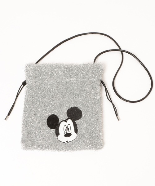 Disney(ディズニー)の「【MICKEY(ミッキー)】ラメ巾着ショルダー(ショルダーバッグ・レディース・ベージュ/シルバー・FREE)」の18枚目の写真