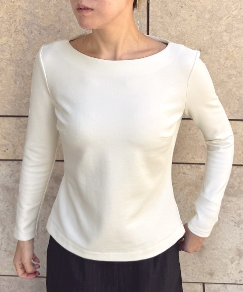 美バストライン裏起毛カットソー（Tシャツ/カットソー）｜JENNE