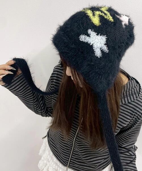 WEGO（ウィゴー）の「WEGO/スターロゴシャギーニットキャップ（ニットキャップ/ビーニー・レディース・ブラック/ライトピンク/サックスブルー・FREE）」の10枚目の写真