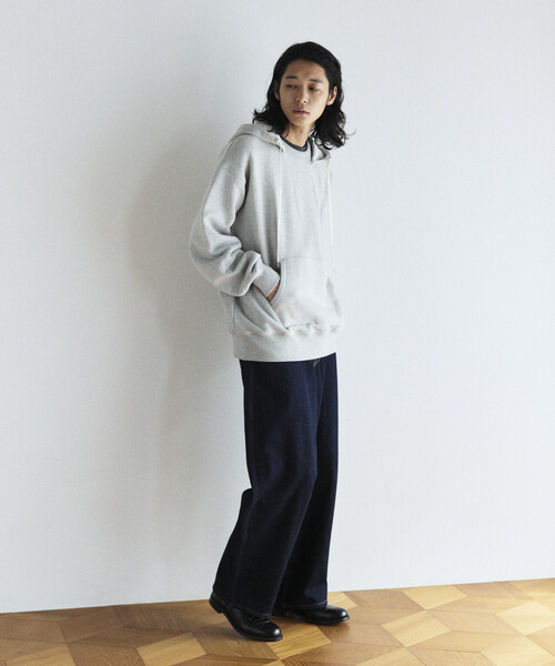 FREAK'S STORE(フリークスストア)の「COMFORT HEATHER ヴィンテージライク 裏毛後付けフーディ(パーカー・メンズ・チャコールグレー/オフホワイト/ライトグレー/その他1・SMALL/MEDIUM/LARGE)」の8枚目の写真