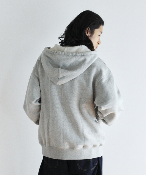 FREAK'S STORE(フリークスストア)の「COMFORT HEATHER ヴィンテージライク 裏毛後付けフーディ(パーカー・メンズ・チャコールグレー/オフホワイト/ライトグレー/その他1・SMALL/MEDIUM/LARGE)」の13枚目の写真