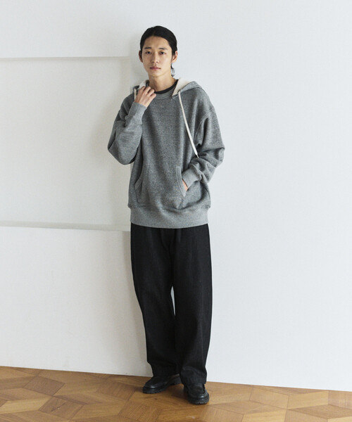 FREAK'S STORE(フリークスストア)の「COMFORT HEATHER ヴィンテージライク 裏毛後付けフーディ(パーカー・メンズ・チャコールグレー/オフホワイト/ライトグレー/その他1・SMALL/MEDIUM/LARGE)」の14枚目の写真