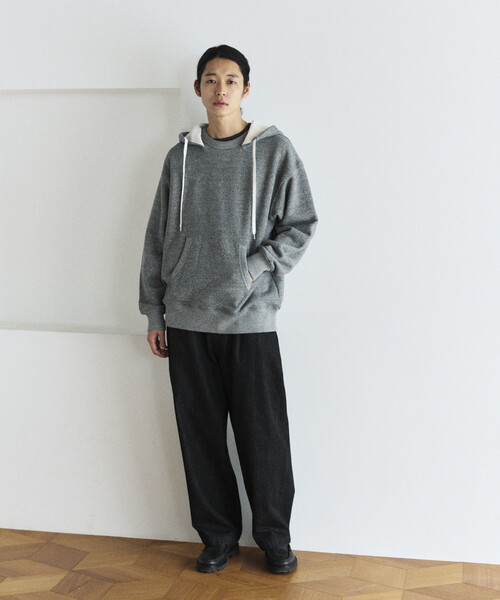 FREAK'S STORE(フリークスストア)の「COMFORT HEATHER ヴィンテージライク 裏毛後付けフーディ(パーカー・メンズ・チャコールグレー/オフホワイト/ライトグレー/その他1・SMALL/MEDIUM/LARGE)」の15枚目の写真