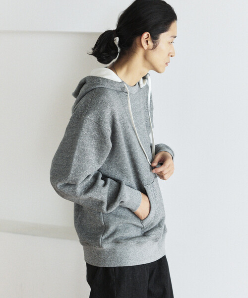 FREAK'S STORE(フリークスストア)の「COMFORT HEATHER ヴィンテージライク 裏毛後付けフーディ(パーカー・メンズ・チャコールグレー/オフホワイト/ライトグレー/その他1・SMALL/MEDIUM/LARGE)」の17枚目の写真