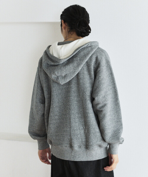 FREAK'S STORE(フリークスストア)の「COMFORT HEATHER ヴィンテージライク 裏毛後付けフーディ(パーカー・メンズ・チャコールグレー/オフホワイト/ライトグレー/その他1・SMALL/MEDIUM/LARGE)」の19枚目の写真