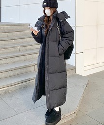 AMAJI（アマジ）の「フード付き中綿マキシロングダウンコート（ダウンジャケット/コート）」