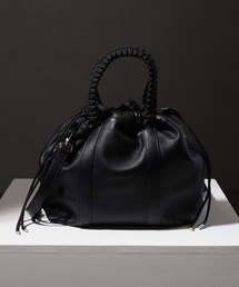 welise（ウェライズ）の「【welise×ADAMPATEK】-ミディアム- リアルレザー 2wayショルダードローストリングバッグ/巾着バッグ（ショルダーバッグ・メンズ）」