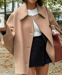 Mela（メラ）の「ウールライクショートコート（ステンカラーコート）」