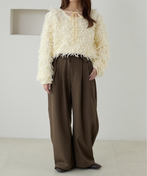 【最終値下げ】淡色コーデ　まとめ売り　35点 apres jour clair】ラップデザインタックパンツ（その他パンツ