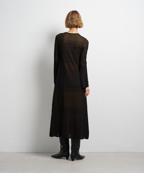 LANVIN en Bleu（ランバンオンブルー）の「ニットレースワンピース（Tシャツ/カットソー・レディース・ブラック/レッド・38）」の13枚目の写真