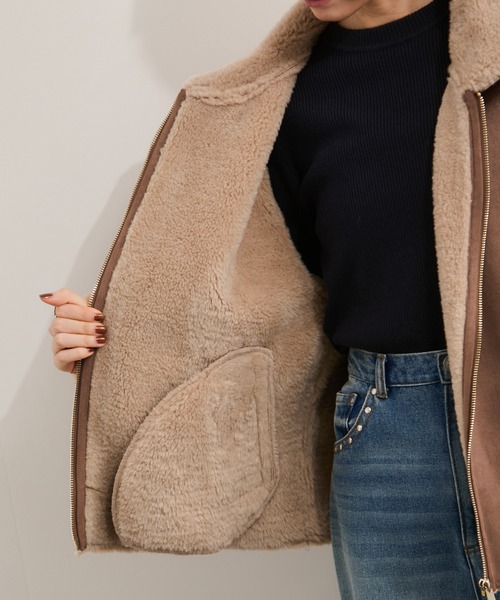 ロウジム フェイクムートンブルゾン（ムートンコート）｜LE CERCLE par rope