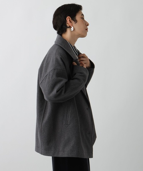 studio CLIP（スタディオクリップ）の「《ウタオ》軽量ピーコート（ピーコート・レディース・チャコール/ネイビー・FREE）」の7枚目の写真