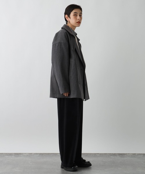 studio CLIP（スタディオクリップ）の「《ウタオ》軽量ピーコート（ピーコート・レディース・チャコール/ネイビー・FREE）」の11枚目の写真