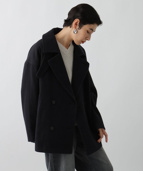 studio CLIP（スタディオクリップ）の「《ウタオ》軽量ピーコート（ピーコート・レディース・チャコール/ネイビー・FREE）」の13枚目の写真