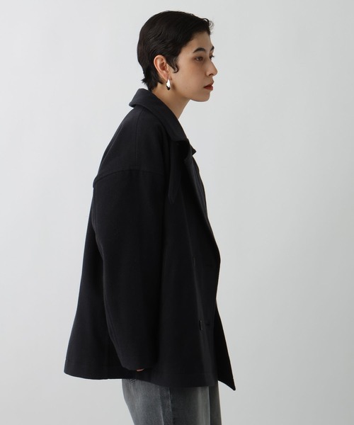 studio CLIP（スタディオクリップ）の「《ウタオ》軽量ピーコート（ピーコート・レディース・チャコール/ネイビー・FREE）」の14枚目の写真