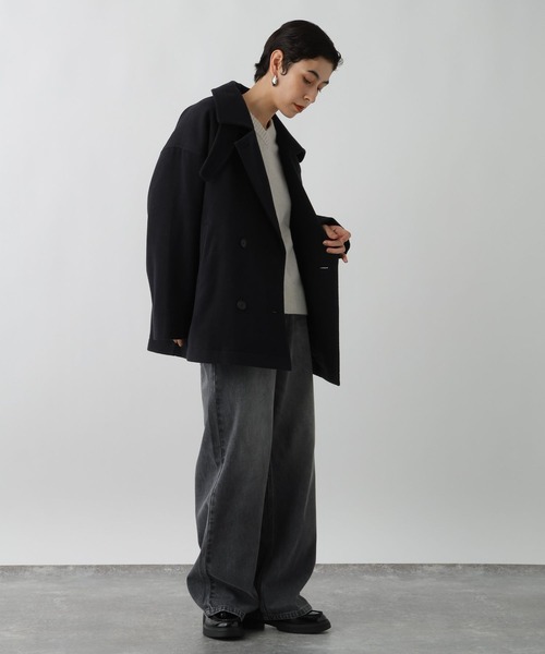 studio CLIP（スタディオクリップ）の「《ウタオ》軽量ピーコート（ピーコート・レディース・チャコール/ネイビー・FREE）」の17枚目の写真