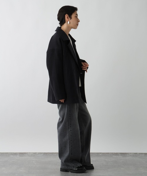 studio CLIP（スタディオクリップ）の「《ウタオ》軽量ピーコート（ピーコート・レディース・チャコール/ネイビー・FREE）」の18枚目の写真