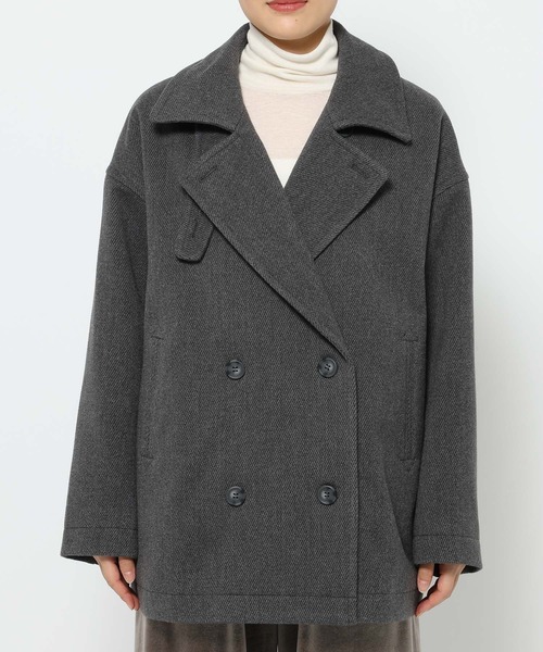 studio CLIP（スタディオクリップ）の「《ウタオ》軽量ピーコート（ピーコート・レディース・チャコール/ネイビー・FREE）」の20枚目の写真