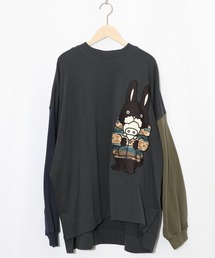 ScoLar Parity | 353120：冬支度もけラビル配色プルオーバー(Tシャツ/カットソー)