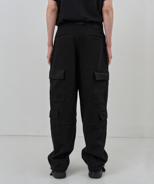 NUAKLE(ヌアクル)の「(m) フィールドワイドカーゴパンツ_ブラック(その他パンツ・メンズ・その他・1/2)」の4枚目の写真