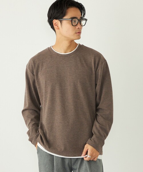 MUDロンT SHIPS Colors:サカリバ フェイクレイヤード ロンT（Tシャツ/カットソー