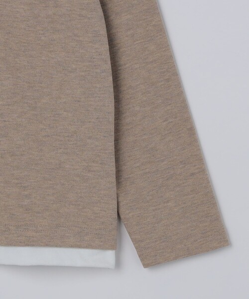 SHIPS Colors(シップス カラーズ)の「SHIPS Colors:サカリバ フェイクレイヤード ロンT(Tシャツ/カットソー・メンズ・ダークグレー/ベージュ/ブラウン・MEDIUM/LARGE/X-LARGE)」の9枚目の写真