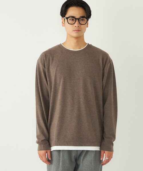 SHIPS Colors:サカリバ フェイクレイヤード ロンT（Tシャツ/カットソー