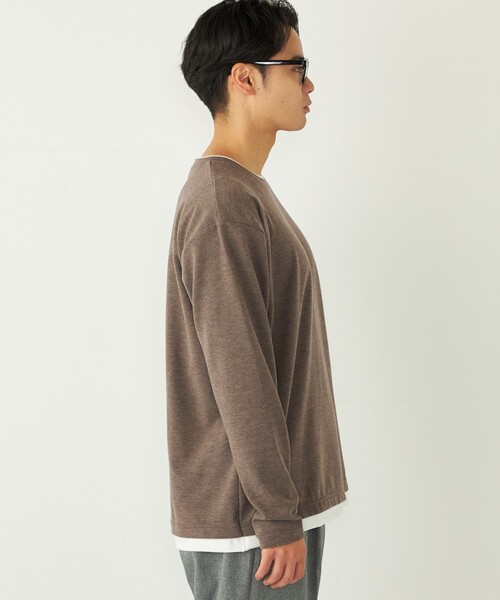 SHIPS Colors:サカリバ フェイクレイヤード ロンT（Tシャツ/カットソー