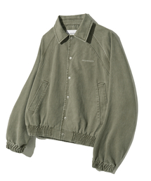F.ILLUMINATE（フィルミネイト）の「ラグランカラー デニムジャケット-カーキ（MA-1）」