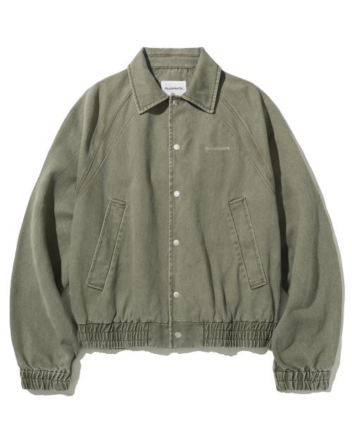 F.ILLUMINATE（フィルミネイト）の「ラグランカラー デニムジャケット-カーキ（ブルゾン・レディース・その他・SMALL/MEDIUM/LARGE）」の11枚目の写真