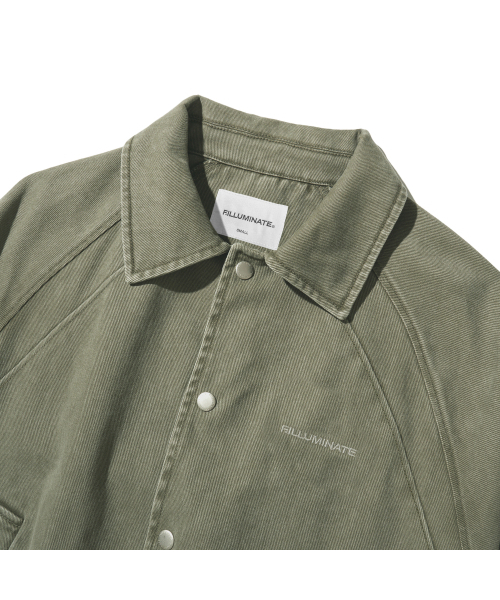 F.ILLUMINATE（フィルミネイト）の「ラグランカラー デニムジャケット-カーキ（ブルゾン・レディース・その他・SMALL/MEDIUM/LARGE）」の5枚目の写真