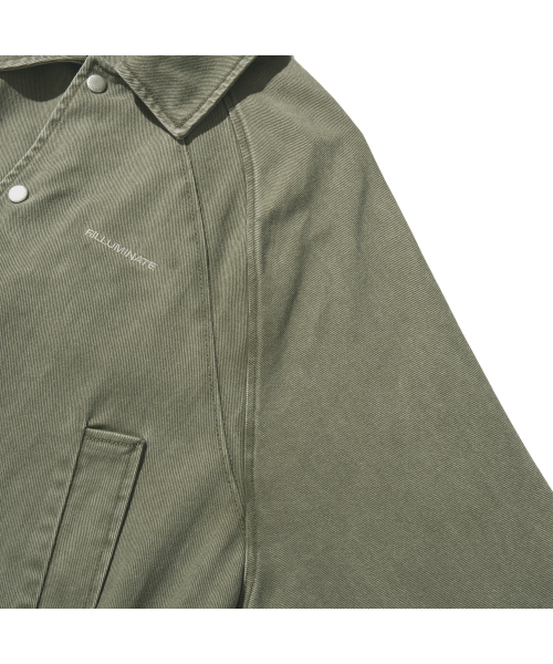 F.ILLUMINATE（フィルミネイト）の「ラグランカラー デニムジャケット-カーキ（ブルゾン・レディース・その他・SMALL/MEDIUM/LARGE）」の7枚目の写真