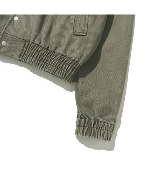 F.ILLUMINATE（フィルミネイト）の「ラグランカラー デニムジャケット-カーキ（ブルゾン・レディース・その他・SMALL/MEDIUM/LARGE）」の9枚目の写真