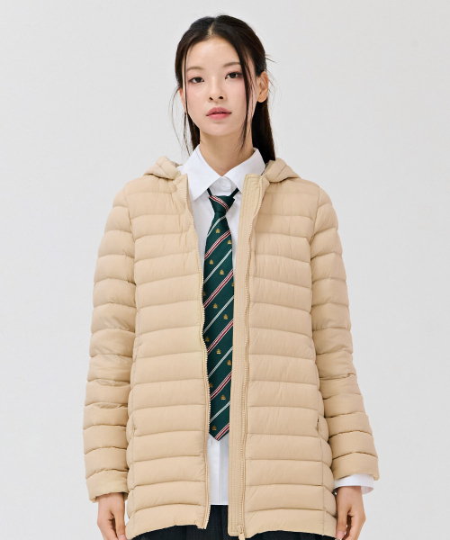 CHASECULT(チェイスカルト)の「女性 軽量ダウン ミドル キルティング ジャンパー-DFZG4753C0X(ダウンジャケット/コート・レディース・Beige・90/85/95)」の4枚目の写真