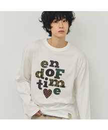 [ユニセックス]カモ END OF TIME ロングスリーブTシャツ_3カラー