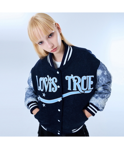 LUV IS TRUE スタジャン 中古・古着通販】LUV IS TRUE (ラブイズトゥルー) ジャケット ブラック