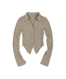 MOAA（モア）の「Rip Tie Cardigan (BLACK)（カーディガン/ボレロ・レディース）」