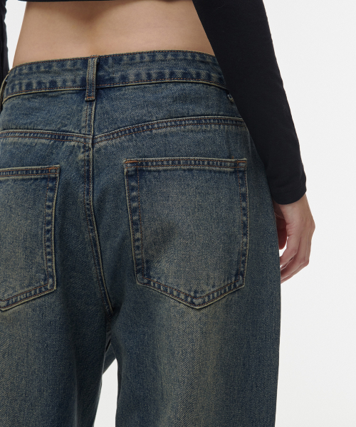 MUSINSA STANDARD WOMAN（ムシンサスタンダードウーマン）の「ウィメンズ90sバギーデニムパンツ[ラスティブルー]（デニムパンツ・レディース・その他・30/24/25/26/27/28/29）」の5枚目の写真
