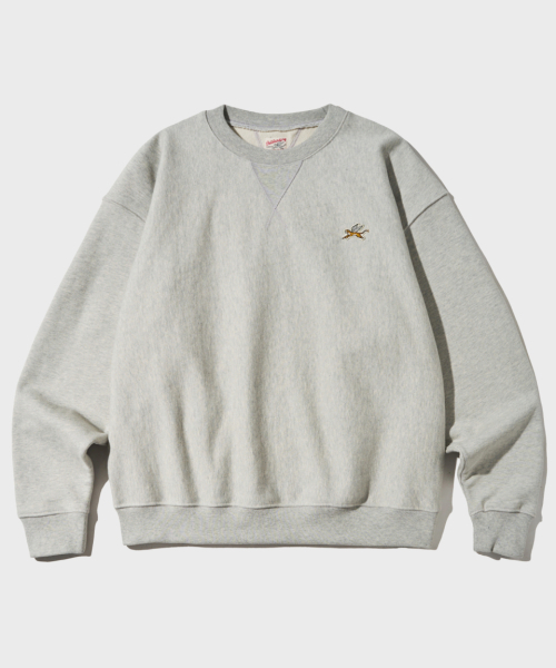 MIGHTY TIGER LOGO SWEAT_3%MELANGE GRAY