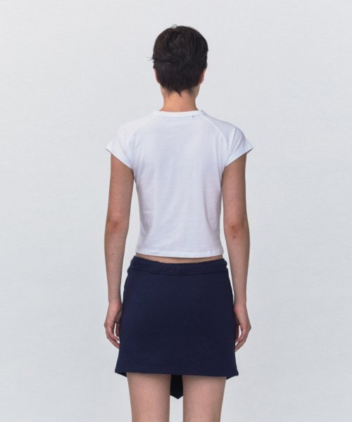 Rest&Recreation(レストアンドレクリエーション)の「RR CRYSTAL LOGO CROP TOP_WHITE(Tシャツ/カットソー・レディース・その他・SMALL)」の3枚目の写真