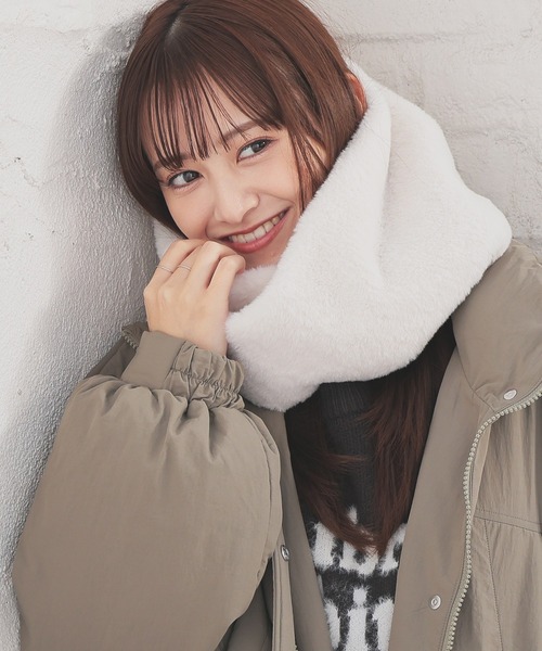 フェイクファースヌード（ネックウォーマー/スヌード）｜Honeys