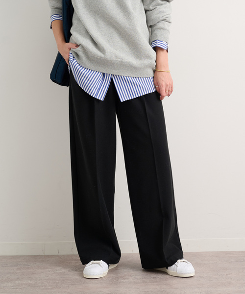 JOURNAL STANDARD relume(ジャーナルスタンダード レリューム)の「《追加》2WAYストレッチワイドパンツ(スラックス・レディース・ブラック/ブラウン/ブラック系その他・38/36)」の10枚目の写真