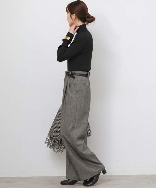 JOURNAL STANDARD relume(ジャーナルスタンダード レリューム)の「《追加》2WAYストレッチワイドパンツ(スラックス・レディース・ブラック/ブラウン/ブラック系その他・38/36)」の13枚目の写真