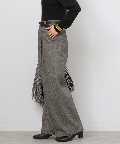 JOURNAL STANDARD relume(ジャーナルスタンダード レリューム)の「《追加》2WAYストレッチワイドパンツ(スラックス・レディース・ブラック/ブラウン/ブラック系その他・38/36)」の16枚目の写真