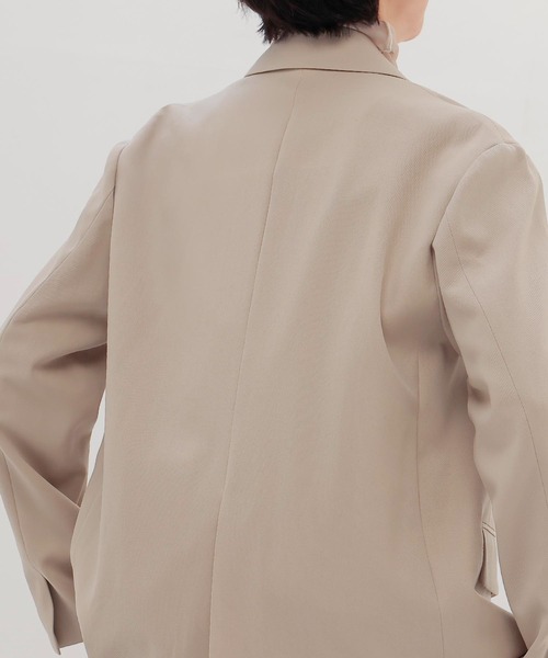 DRESSLAVE（ドレスレイブ）の「twill tailored jacket(ツイルテーラードジャケット)（テーラードジャケット・レディース・ベージュ/グレー・38）」の8枚目の写真