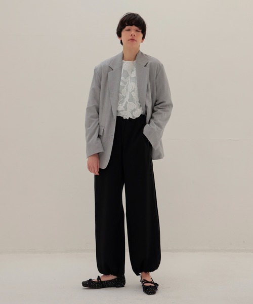 DRESSLAVE（ドレスレイブ）の「twill tailored jacket(ツイルテーラードジャケット)（テーラードジャケット・レディース・ベージュ/グレー・38）」の21枚目の写真