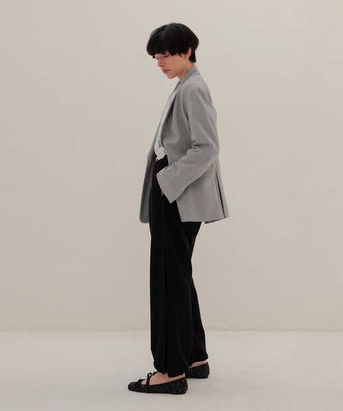 DRESSLAVE（ドレスレイブ）の「twill tailored jacket(ツイルテーラードジャケット)（テーラードジャケット・レディース・ベージュ/グレー・38）」の22枚目の写真