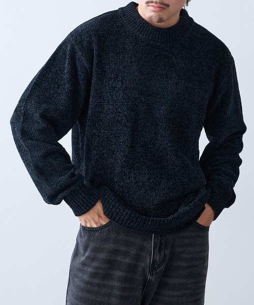 HAUS（ハウス）の「【HAUS】クルーネックニット 5411-801（ニット/セーター・メンズ・ブラック/オフホワイト/ブラウン/グレー/チャコールグレー/グレイッシュベージュ・M/L/LL）」の15枚目の写真