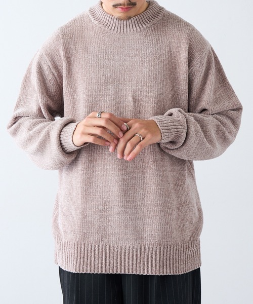 HAUS（ハウス）の「【HAUS】クルーネックニット 5411-801（ニット/セーター・メンズ・ブラック/オフホワイト/ブラウン/グレー/チャコールグレー/グレイッシュベージュ・M/L/LL）」の11枚目の写真